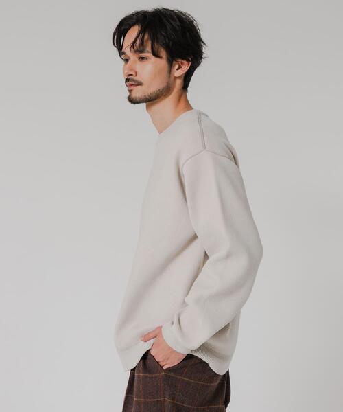 URBAN RESEARCH（アーバンリサーチ）の「モールニットプルオーバー（ニット/セーター・メンズ・アイボリー/グレー/ブラック/グリーン・MEDIUM/LARGE）」の18枚目の写真