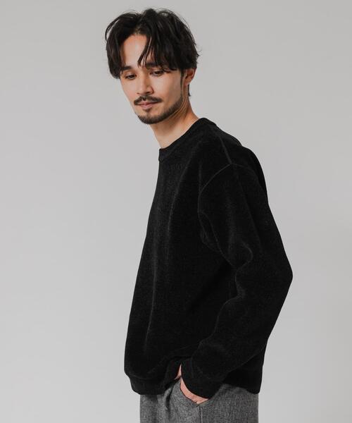 URBAN RESEARCH（アーバンリサーチ）の「モールニットプルオーバー（ニット/セーター・メンズ・アイボリー/グレー/ブラック/グリーン・MEDIUM/LARGE）」の8枚目の写真