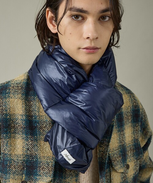 NANGA(ナンガ)の「【NANGA/ナンガ】PORTABLE LIGHT DOWN MUFFLER /ダウンマフラー/ショート/ユニセックス【WEB限定】(ネックウォーマー/スヌード・メンズ・モカ/ネイビー/ブラック・フリー)」の1枚目の写真