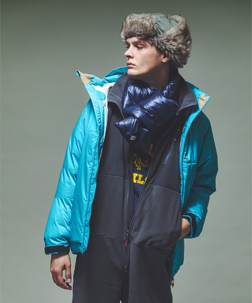 NANGA(ナンガ)の「【NANGA/ナンガ】PORTABLE LIGHT DOWN MUFFLER /ダウンマフラー/ショート/ユニセックス【WEB限定】(ネックウォーマー/スヌード・メンズ・モカ/ネイビー/ブラック・フリー)」の5枚目の写真