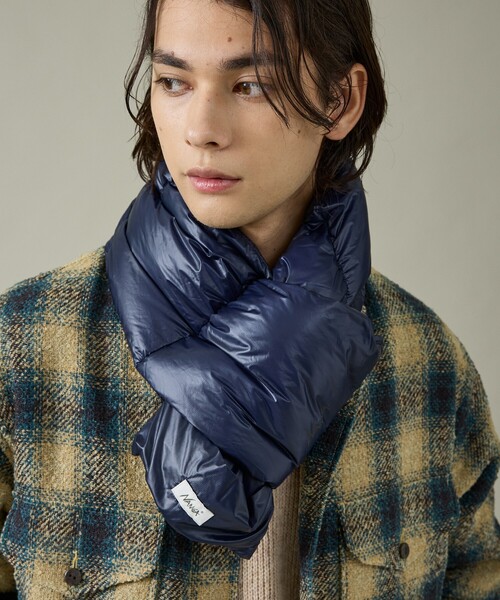 NANGA(ナンガ)の「【NANGA/ナンガ】PORTABLE LIGHT DOWN MUFFLER /ダウンマフラー/ショート/ユニセックス【WEB限定】(ネックウォーマー/スヌード・メンズ・モカ/ネイビー/ブラック・フリー)」の8枚目の写真