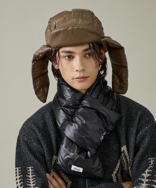 NANGA(ナンガ)の「【NANGA/ナンガ】PORTABLE LIGHT DOWN MUFFLER /ダウンマフラー/ショート/ユニセックス【WEB限定】(ネックウォーマー/スヌード・メンズ・モカ/ネイビー/ブラック・フリー)」の10枚目の写真