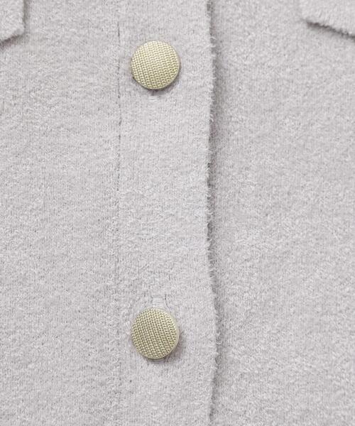 OPAQUE.CLIP（オペークドットクリップ）の「モールニットクルーカーディガン【洗濯機OK】（カーディガン/ボレロ・レディース・ライトグレー/ブラック/ボルドー・40/38/42）」の15枚目の写真