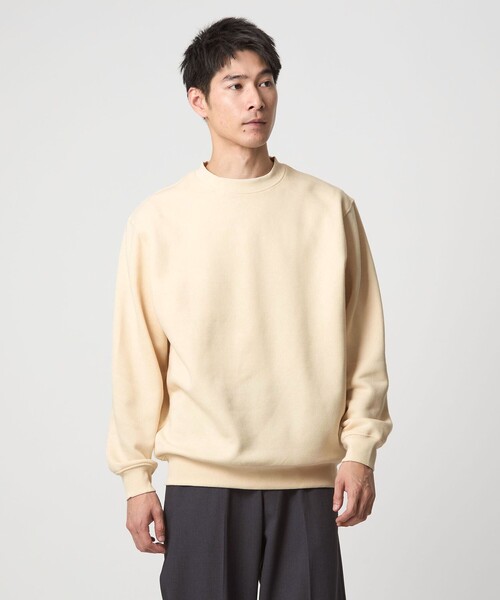 green label relaxing（グリーンレーベルリラクシング）の「【WEB限定】デイリー ベーシック スウェット クルーネック プルオーバー（スウェット・メンズ・ナチュラル/グレー系/ダークブラウン/その他1/ネイビー・M/XL/L/S）」の4枚目の写真