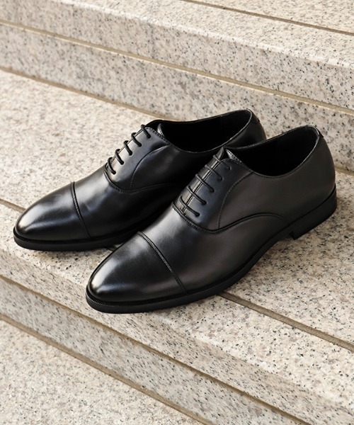 LUGG NAGG(ラグナグ)の「【Stnd works/スタンドワークス】撥水加工 PUレザー 内羽根 ストレートチップ ドレスシューズ(ドレスシューズ・メンズ・ブラック/ダークブラウン・26.0cm/26.5cm/27.0cm/27.5cm/25.5cm)」の9枚目の写真