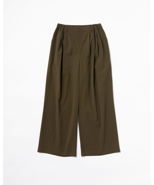 THOUSAND MILE（サウザンドマイル）の「[L's]LONG WIDE PANTS NY/PU/ロングワイドパンツ【撥水,４WAYストレッチ, UVカット】（その他パンツ・レディース・レンガ/オリーブ/チャコールグレー/ネイビー/ブラック/カーキ・L/M）」の3枚目の写真