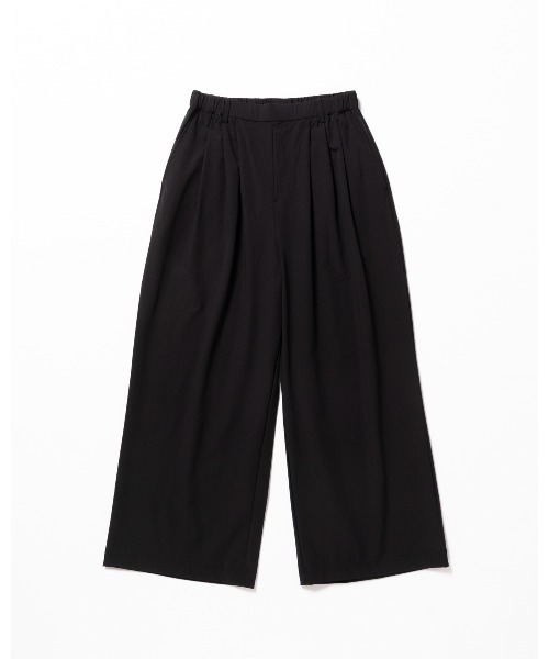 THOUSAND MILE（サウザンドマイル）の「[L's]LONG WIDE PANTS NY/PU/ロングワイドパンツ【撥水,４WAYストレッチ, UVカット】（その他パンツ・レディース・レンガ/オリーブ/チャコールグレー/ネイビー/ブラック/カーキ・L/M）」の2枚目の写真