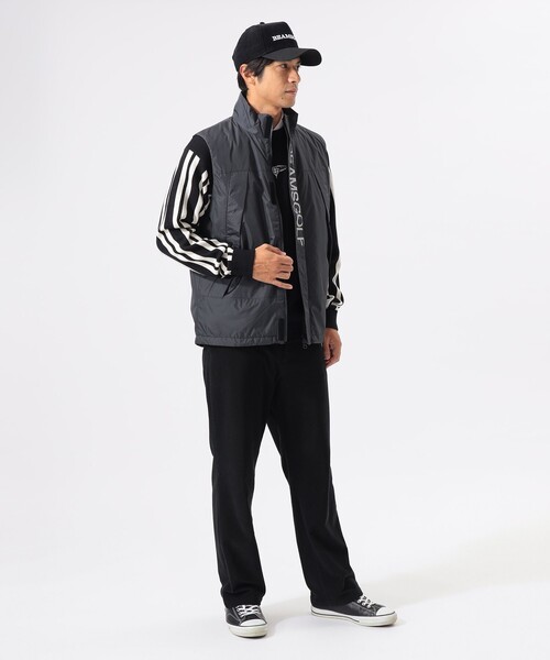 BEAMS GOLF（ビームスゴルフ）の「ORANGE LABEL / パッデッド ベスト（撥水）（ベスト・メンズ・チャコールグレー/ライトグレー/ベージュ・MEDIUM/LARGE/SMALL/X-LARGE）」の15枚目の写真
