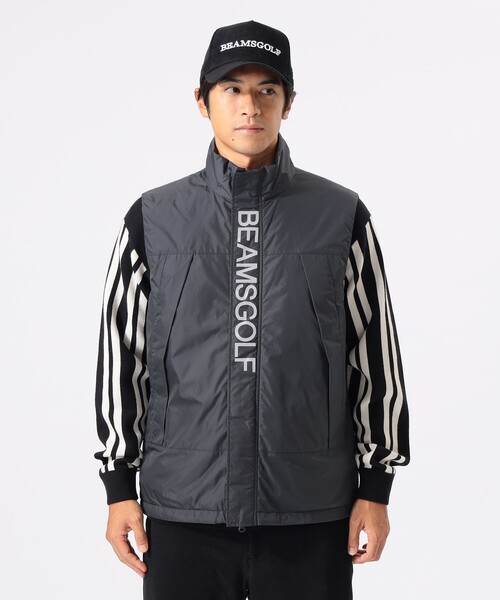 BEAMS GOLF（ビームスゴルフ）の「ORANGE LABEL / パッデッド ベスト（撥水）（ベスト・メンズ・チャコールグレー/ライトグレー/ベージュ・MEDIUM/LARGE/SMALL/X-LARGE）」の5枚目の写真