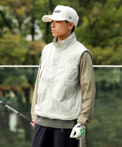 BEAMS GOLF（ビームスゴルフ）の「ORANGE LABEL / パッデッド ベスト（撥水）（ベスト・メンズ・チャコールグレー/ライトグレー/ベージュ・MEDIUM/LARGE/SMALL/X-LARGE）」の11枚目の写真