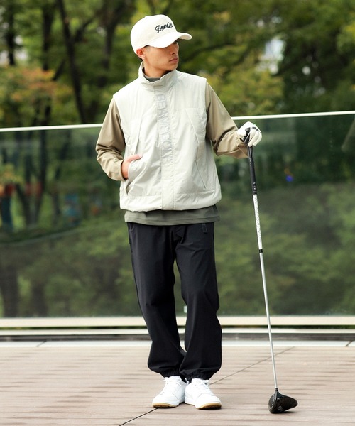 BEAMS GOLF（ビームスゴルフ）の「ORANGE LABEL / パッデッド ベスト（撥水）（ベスト・メンズ・チャコールグレー/ライトグレー/ベージュ・MEDIUM/LARGE/SMALL/X-LARGE）」の13枚目の写真