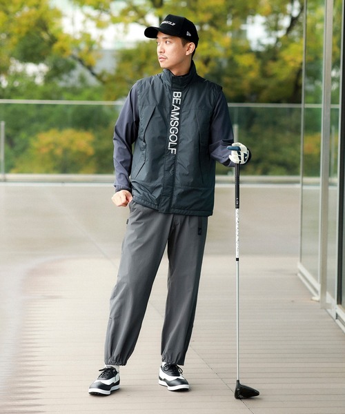 BEAMS GOLF（ビームスゴルフ）の「ORANGE LABEL / パッデッド ベスト（撥水）（ベスト・メンズ・チャコールグレー/ライトグレー/ベージュ・MEDIUM/LARGE/SMALL/X-LARGE）」の10枚目の写真