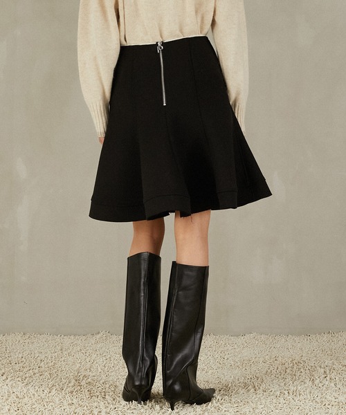 PRANK PROJECT（プランクプロジェクト）の「フォルムフレアスカート / Form Flare Skirt（スカート・レディース・チャコールグレー/ブラック・36/38）」の5枚目の写真