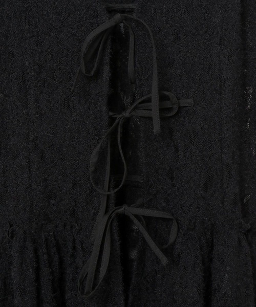 PAGEBOY（ページボーイ）の「イレヘムレースキャミワンピース（チュニック・レディース・オフホワイト/ブラック・FREE）」の12枚目の写真