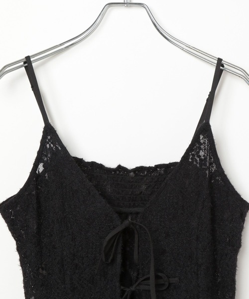 PAGEBOY（ページボーイ）の「イレヘムレースキャミワンピース（チュニック・レディース・オフホワイト/ブラック・FREE）」の9枚目の写真