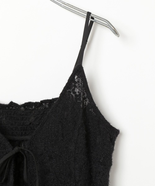 PAGEBOY（ページボーイ）の「イレヘムレースキャミワンピース（チュニック・レディース・オフホワイト/ブラック・FREE）」の10枚目の写真