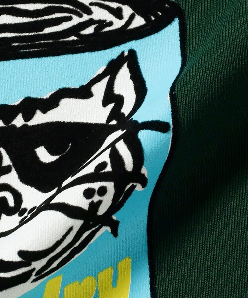 BEAMS T（ビームスティー）の「BEAMS / Cat Food Crewneck Sweat（スウェット・メンズ・グリーン・XL/L/M/S）」の7枚目の写真