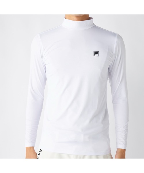 FILA GOLF(フィラゴルフ )の「FILA GOLF フィラゴルフ ゴルフウェア ワンポイント ロゴ 吸汗速乾 UVカット ハーフジップ ハイネック 半袖シャツ インナー セットアイテム(その他トップス・メンズ・ネイビー/ホワイト/ブラック・L/M/3L/LL)」の21枚目の写真