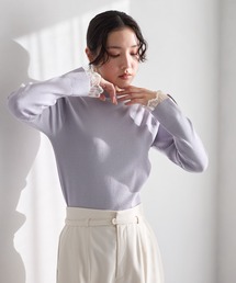 Andemiu | ソデレースニット603820(ニット/セーター)