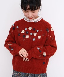 ニット/セーター（レッド/赤色系・刺繍）ファッション通販 - ZOZOTOWN