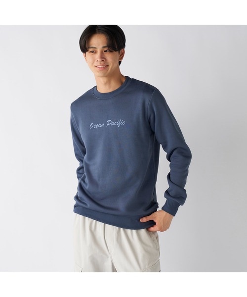 Ocean Pacific（オーシャンパシフィック）の「Ocean Pacific オーシャンパシフィック 軽量 裏起毛 クルーネック スウェット トレーナー（スウェット・メンズ・杢グレー/グリーン/ネイビー・M/LL/L）」の3枚目の写真