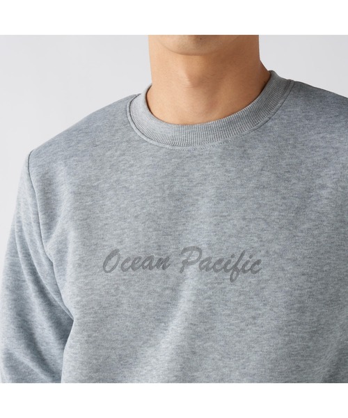 Ocean Pacific（オーシャンパシフィック）の「Ocean Pacific オーシャンパシフィック 軽量 裏起毛 クルーネック スウェット トレーナー（スウェット・メンズ・杢グレー/グリーン/ネイビー・M/LL/L）」の13枚目の写真