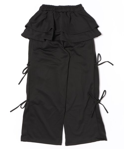 frunco（フランコ）の「スカートレイヤー風スエットパンツ（その他パンツ・レディース・ブラック/グレー/ホワイト/ブラウン・FREE）」の5枚目の写真