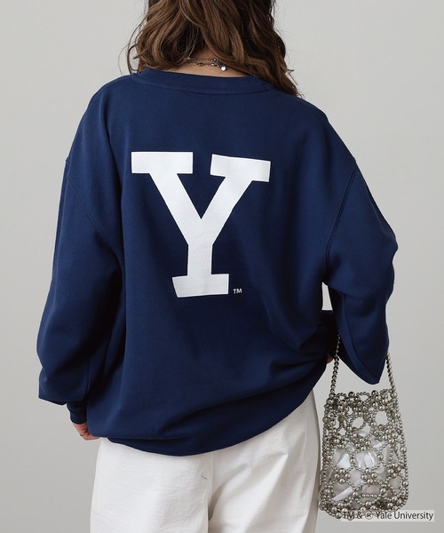 YALE DOUBLEｰSIDED PRINTING CREW SWEAT ビックシルエット2026秋冬