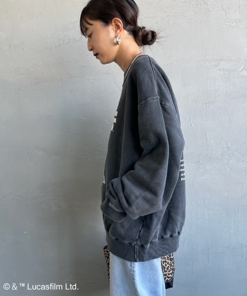 GOOD ROCK SPEED（グッドロックスピード）の「[GOOD ROCK SPEED/グッドロックスピード] 別注 / STAR WARS / R2D2 / プリントスウェット / ディズニー（スウェット・レディース・チャコールグレー・XL/L/M）」の7枚目の写真