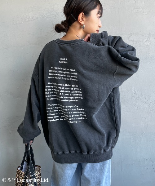 GOOD ROCK SPEED（グッドロックスピード）の「[GOOD ROCK SPEED/グッドロックスピード] 別注 / STAR WARS / R2D2 / プリントスウェット / ディズニー（スウェット・レディース・チャコールグレー・XL/L/M）」の8枚目の写真