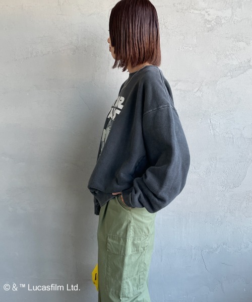 GOOD ROCK SPEED（グッドロックスピード）の「[GOOD ROCK SPEED/グッドロックスピード] 別注 / STAR WARS / R2D2 / プリントスウェット / ディズニー（スウェット・レディース・チャコールグレー・XL/L/M）」の16枚目の写真