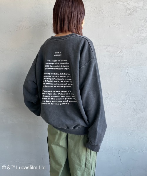 GOOD ROCK SPEED（グッドロックスピード）の「[GOOD ROCK SPEED/グッドロックスピード] 別注 / STAR WARS / R2D2 / プリントスウェット / ディズニー（スウェット・レディース・チャコールグレー・XL/L/M）」の17枚目の写真