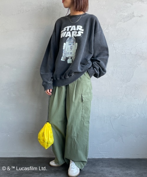 GOOD ROCK SPEED（グッドロックスピード）の「[GOOD ROCK SPEED/グッドロックスピード] 別注 / STAR WARS / R2D2 / プリントスウェット / ディズニー（スウェット・レディース・チャコールグレー・XL/L/M）」の18枚目の写真