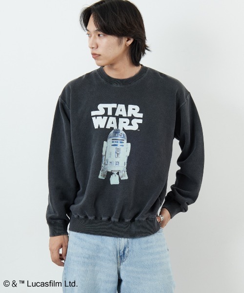 GOOD ROCK SPEED（グッドロックスピード）の「[GOOD ROCK SPEED/グッドロックスピード] 別注 / STAR WARS / R2D2 / プリントスウェット / ディズニー（スウェット・レディース・チャコールグレー・XL/L/M）」の21枚目の写真