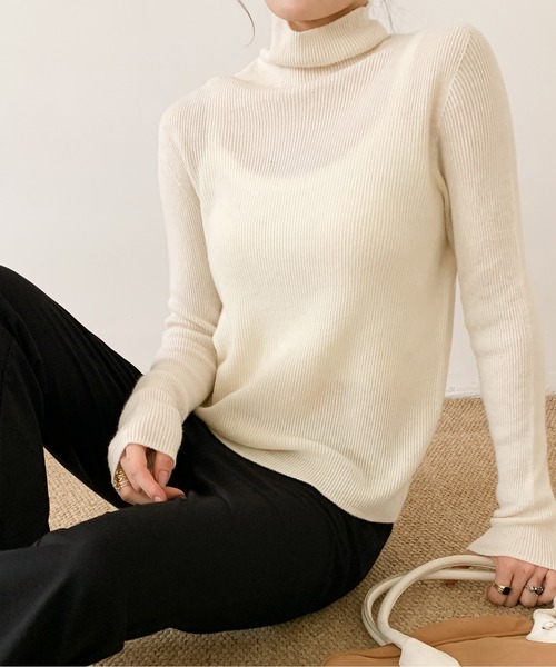 セール】DECADE CLASSIC ウール100%ホールガーメントニットプル