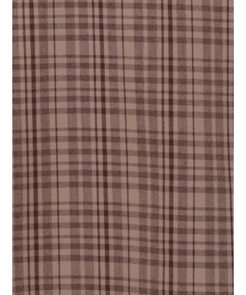 Samansa Mos2 Lagom(サマンサモスモスラーゴム)の「チェック柄ジャンバースカート(スカート・キッズ・ブラウン/ネイビー・小(S)/中(M)/大(L)/特(XL))」の15枚目の写真