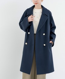 York land 青色 ピーコート ピーコート（ブルー・ネイビー/青色系・ロング丈）ファッション通販