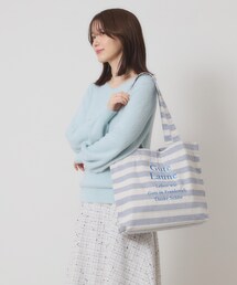 ◆【A4対応】ロゴ刺繍ラージトート