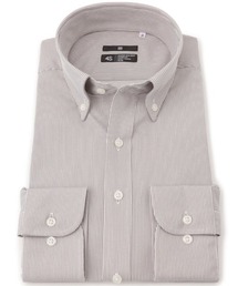 SUIT SELECT（スーツセレクト）の「【スーパーノンアイロン・ストレッチ・速乾】【長袖】【BLACK LINE】ボタンダウンワイシャツ/ストライプ/「4S」（ビジネスシャツ）」