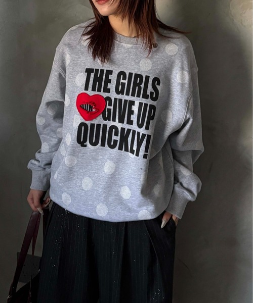 sedacle girl(セダクルガール)の「ハートカットアップリケプルオーバー(Tシャツ/カットソー・レディース・ボルドー/ブラック/グレー・FREE)」の21枚目の写真