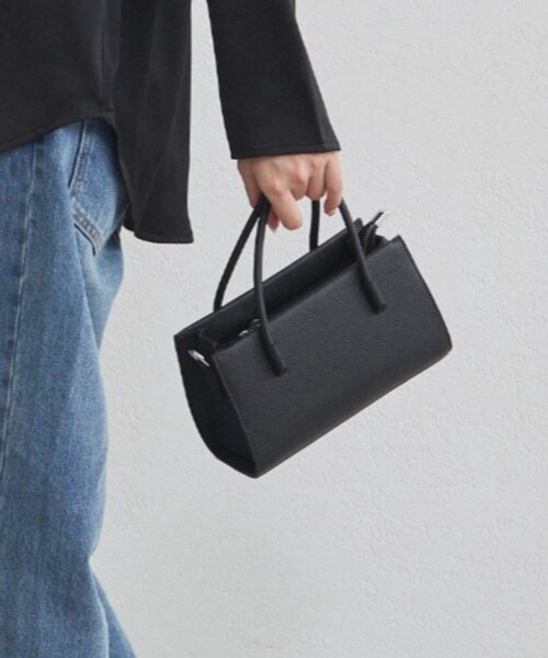 LOUNGEDRESS（ラウンジドレス）の「【GALENA/ガレナ】レザーミニトートBag（ハンドバッグ・レディース・ブラック/ベージュ・FREE）」の2枚目の写真