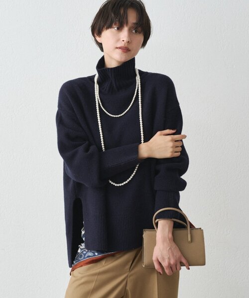 LOUNGEDRESS（ラウンジドレス）の「【GALENA/ガレナ】レザーミニトートBag（ハンドバッグ・レディース・ブラック/ベージュ・FREE）」の5枚目の写真