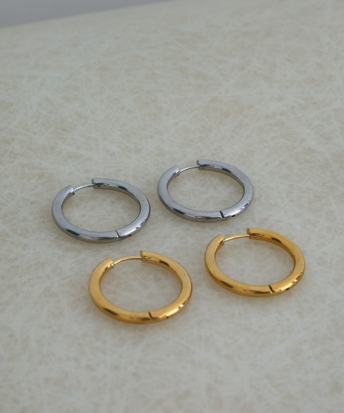 evernavy(エバーネイビー)の「【金属アレルギー対応/サージカルステンレス】フープピアス(ピアス(両耳用)・レディース・シルバー/ゴールド・FREE)」の15枚目の写真