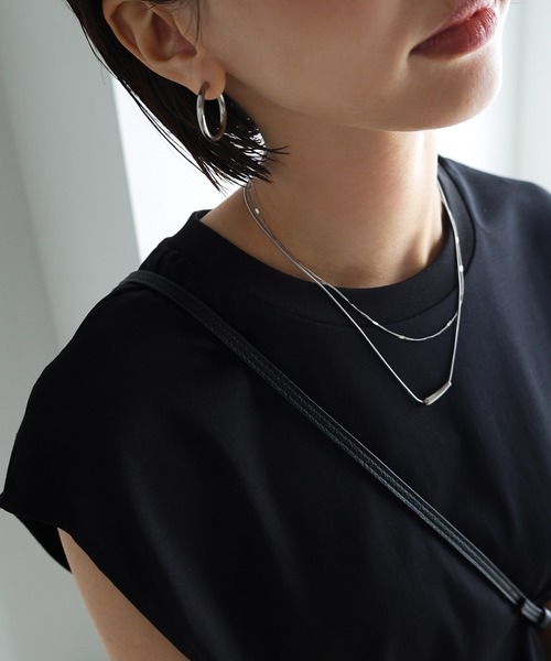 evernavy(エバーネイビー)の「【金属アレルギー対応/サージカルステンレス】フープピアス(ピアス(両耳用)・レディース・シルバー/ゴールド・FREE)」の8枚目の写真