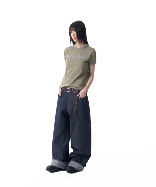 AAKAM（アーカム）の「シンチバックデニムパンツ（ダークブルー）（デニムパンツ・レディース・その他・2/1）」の9枚目の写真