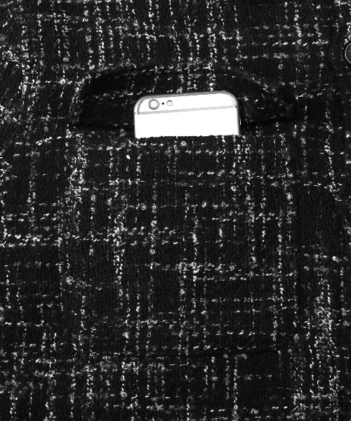 LUXSTYLE（ラグスタイル）の「ツイードシャツジャケット（その他アウター・メンズ・ホワイト/ブラック・L/M）」の16枚目の写真