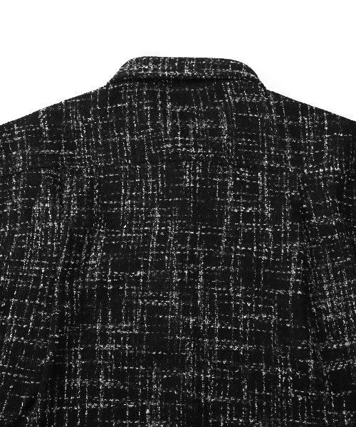 LUXSTYLE（ラグスタイル）の「ツイードシャツジャケット（その他アウター・メンズ・ホワイト/ブラック・L/M）」の18枚目の写真