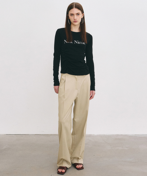 NICK&NICOLE(ニックアンドニコール)の「NICOLE PINTUCK SHIRRING TOP_BLACK(Tシャツ/カットソー・レディース・その他・FREE)」の4枚目の写真