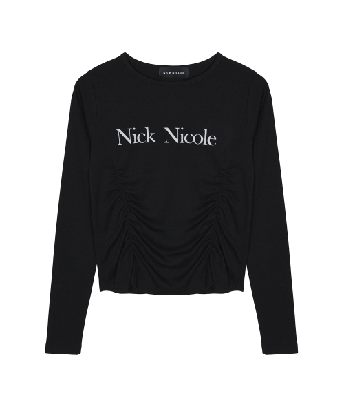 NICK&NICOLE(ニックアンドニコール)の「NICOLE PINTUCK SHIRRING TOP_BLACK(Tシャツ/カットソー・レディース・その他・FREE)」の5枚目の写真