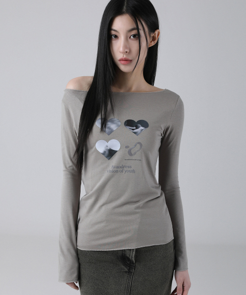 AVANDRESS(アバンドレス )の「Natalie Long Sleeve - 6COL(Tシャツ/カットソー・レディース・カーキ/チャコール/モカ/PINK/ホワイト・FREE)」の8枚目の写真